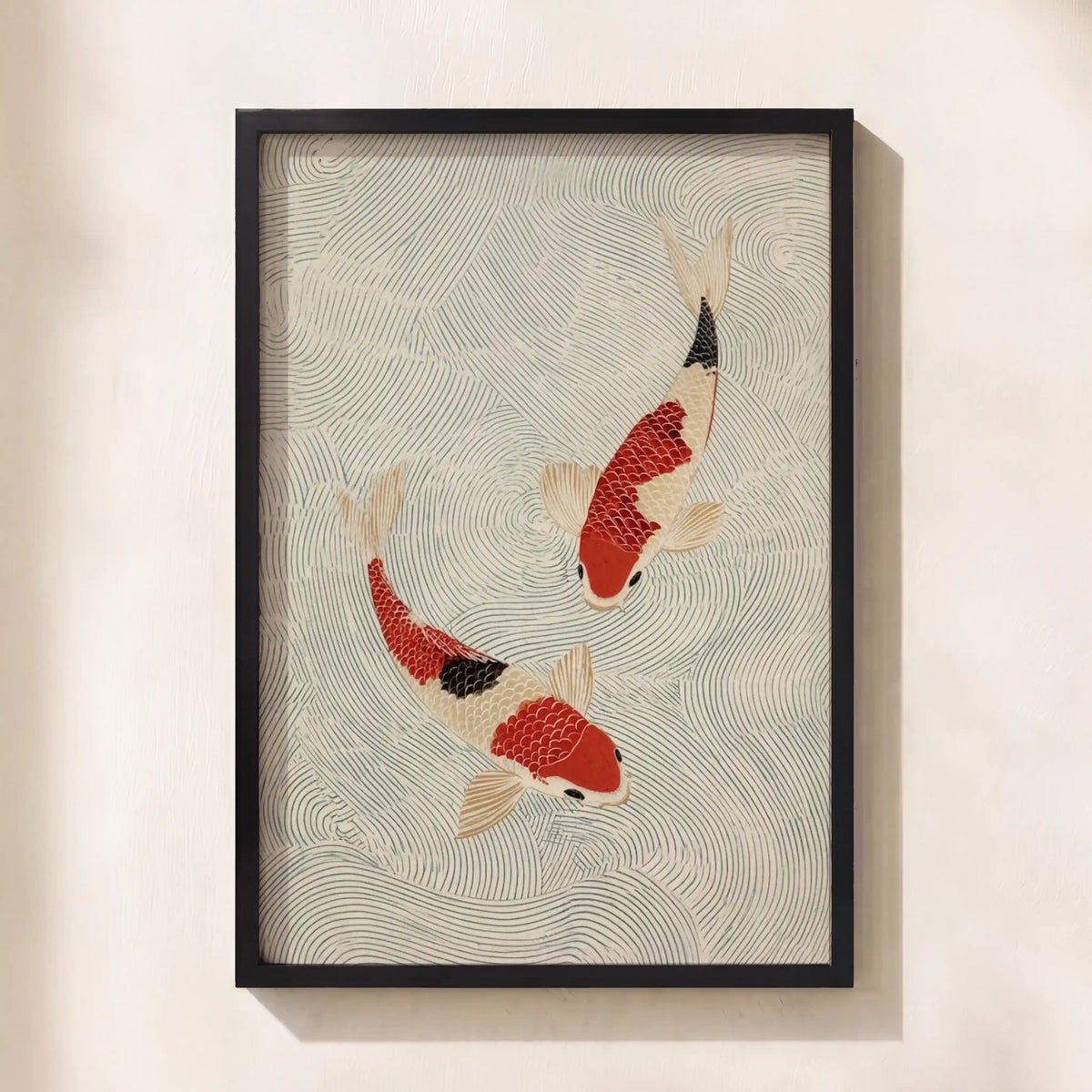 Serene Swimming Koi