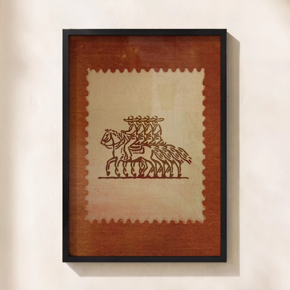 Vintage Horsemen Stamp