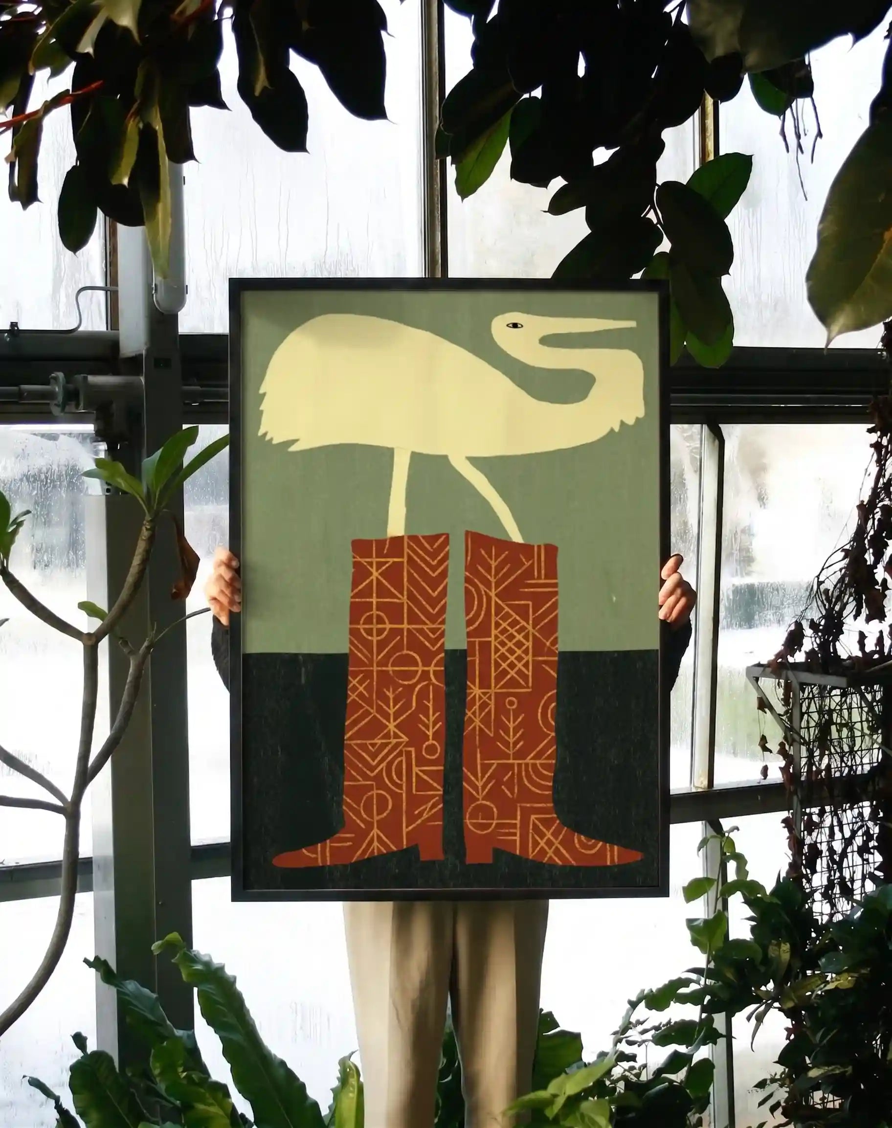 The Crane in Boots