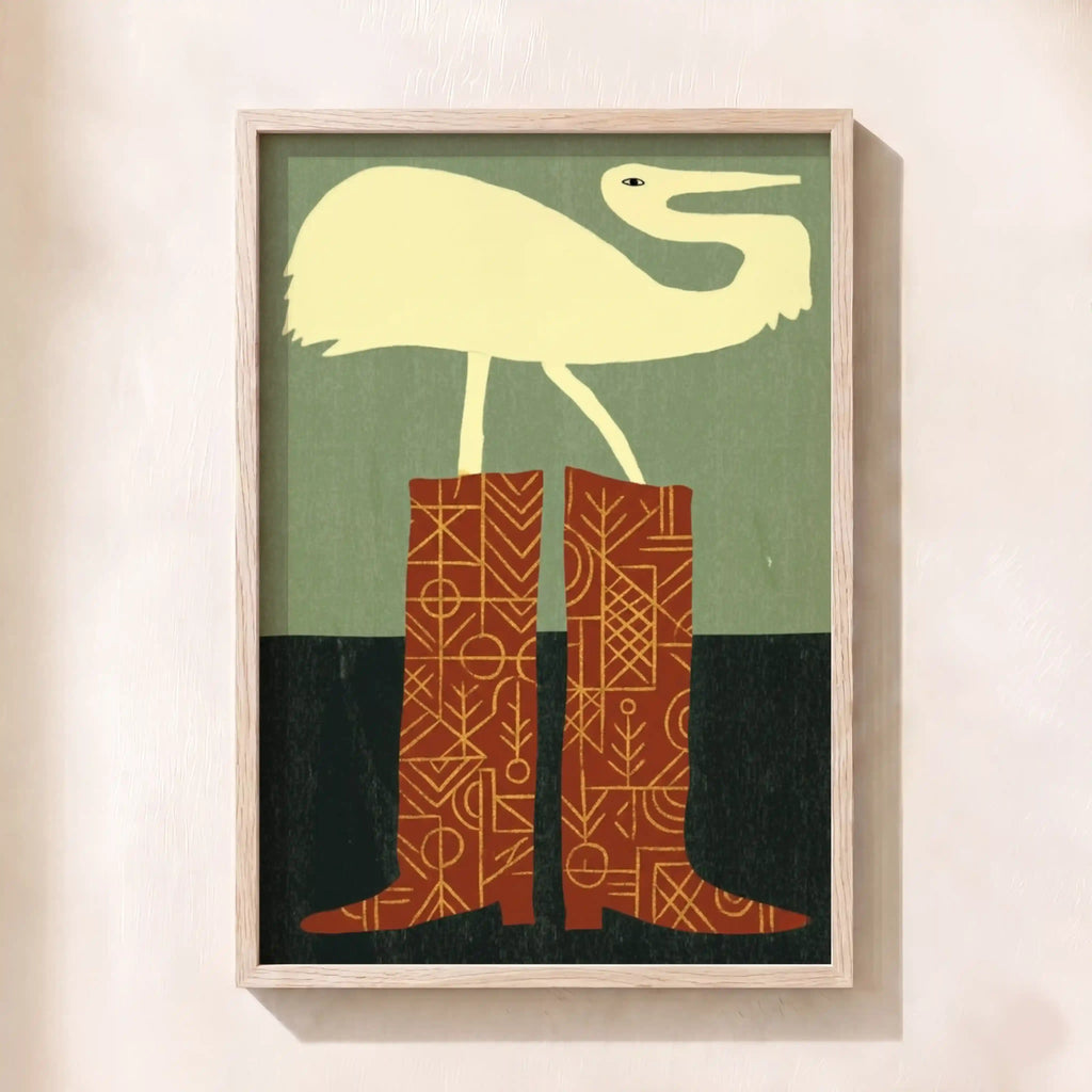 The Crane in Boots