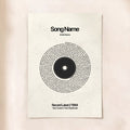 Custom Vinyl Lyrics Print (Beige)