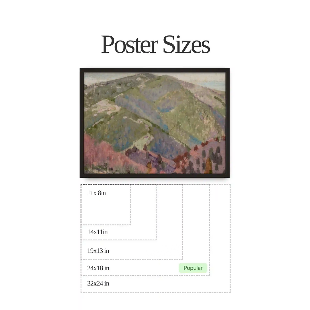 Abstract Mountain Landscape