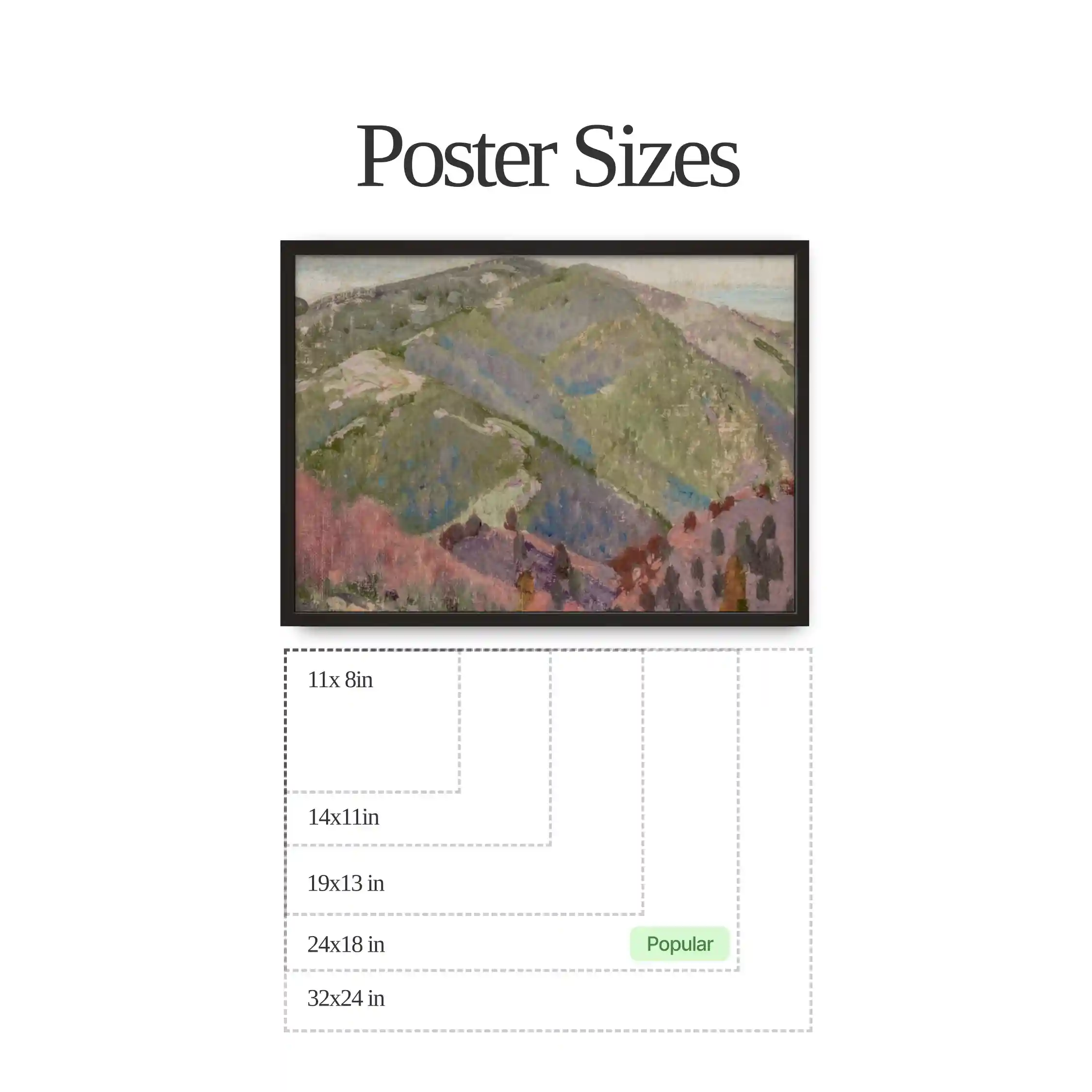Abstract Mountain Landscape