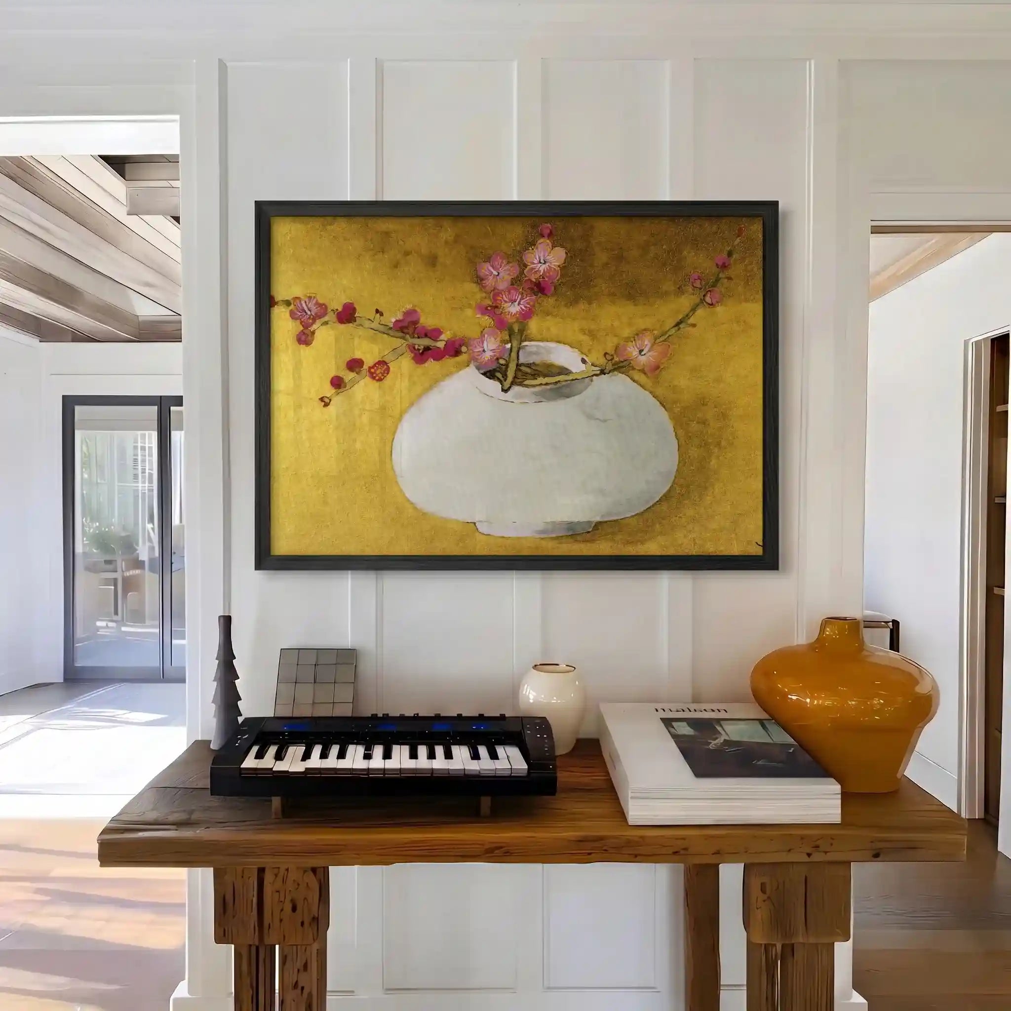 White Porcelain & Gold