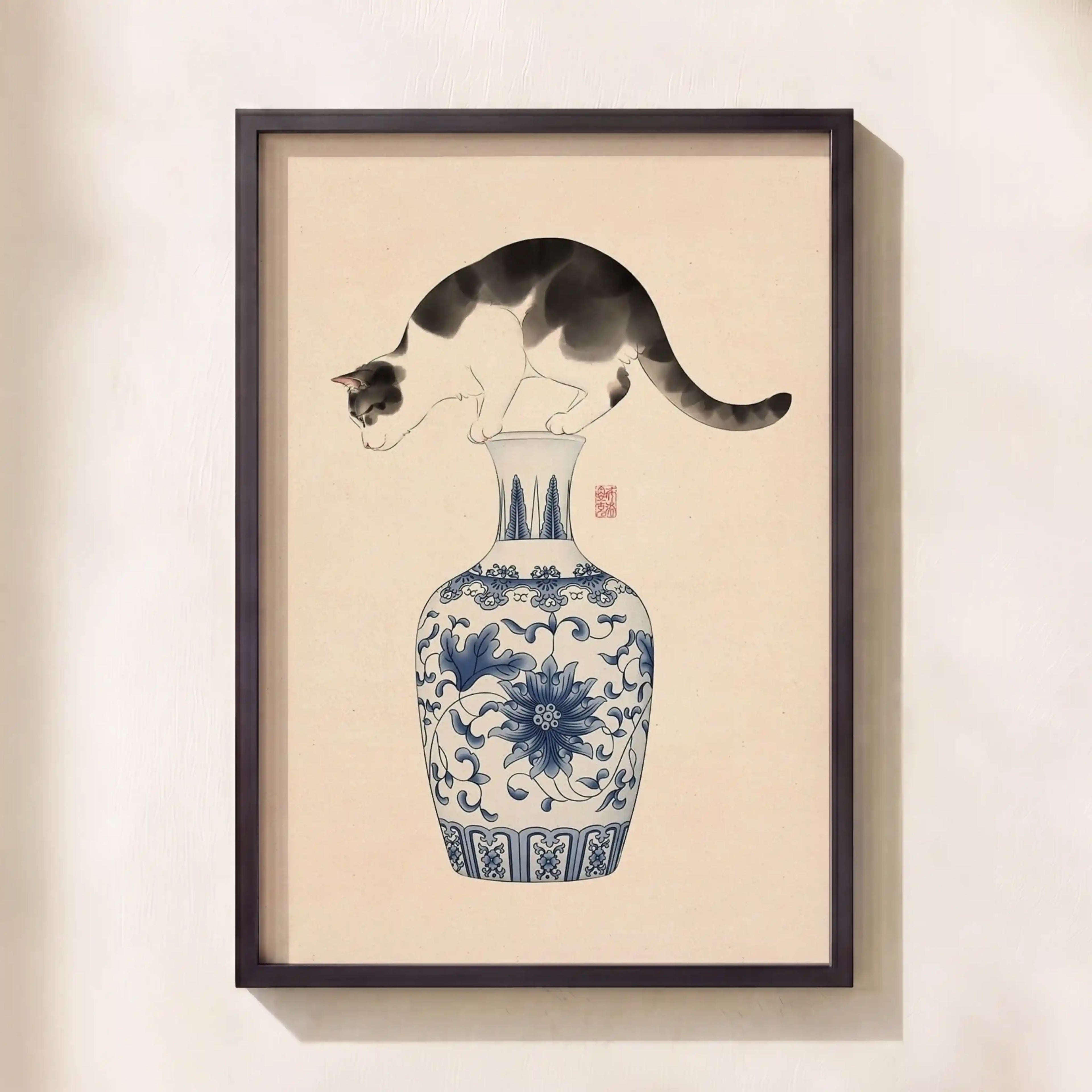 Cat on Vase