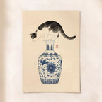 Cat on Vase