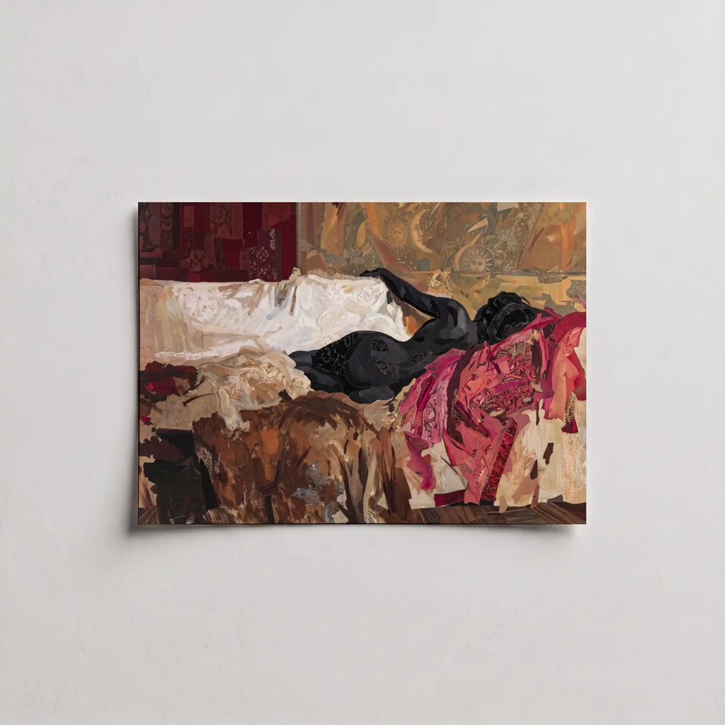 Women Sleeping - Black Art