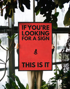 Looking for a sign.