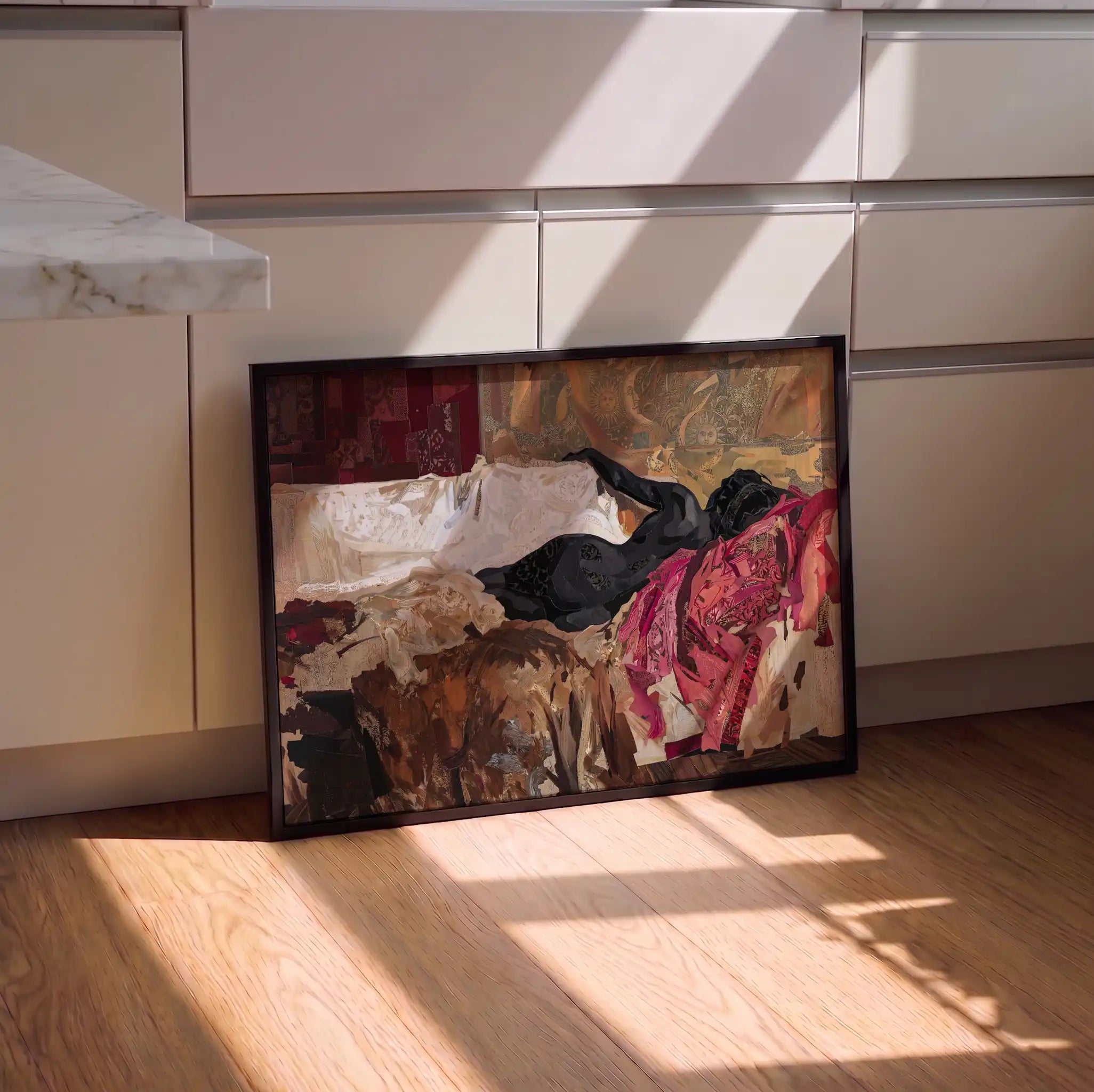Women Sleeping - Black Art