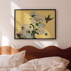 The Hydrangea and Sparrow