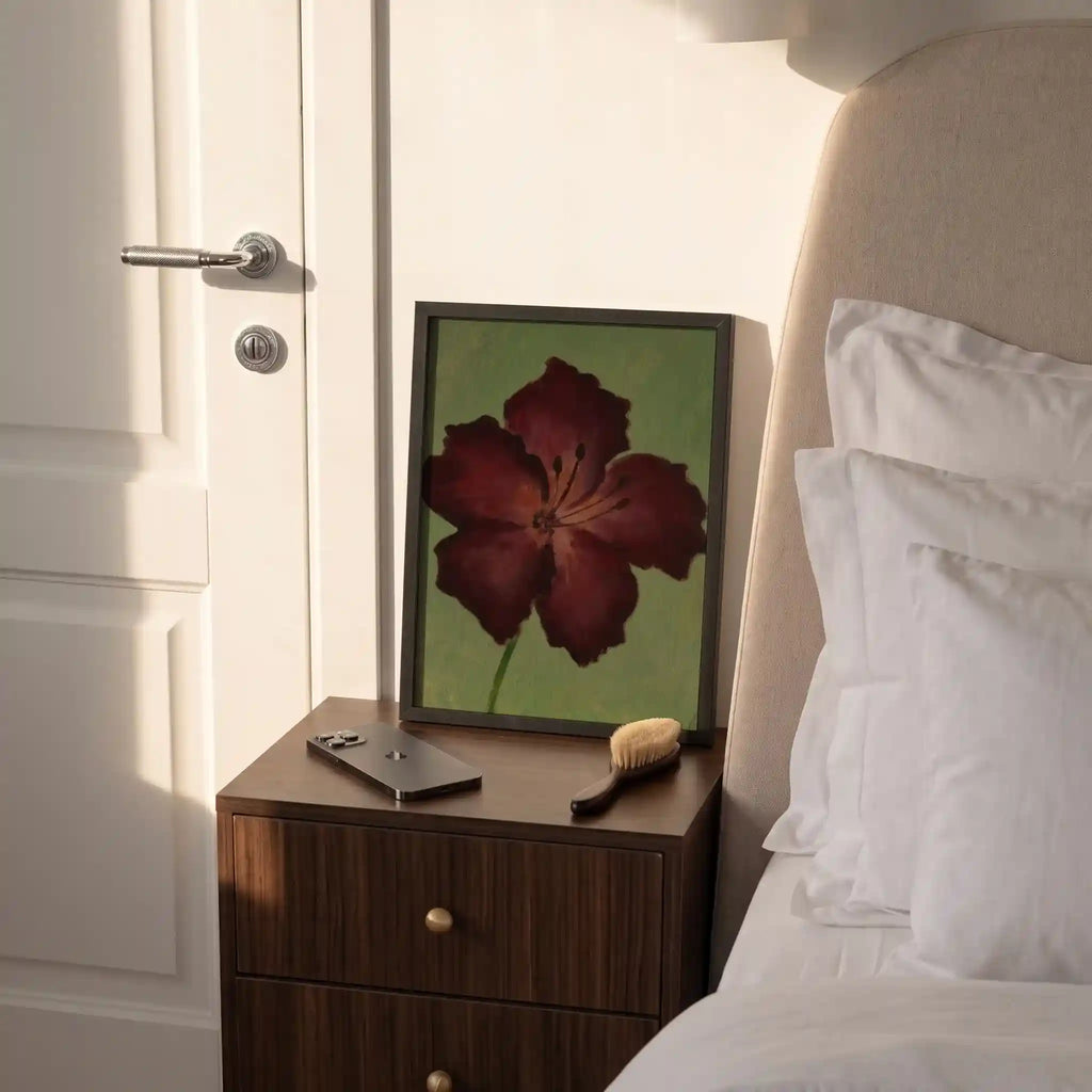 Crimson Bloom in Olive