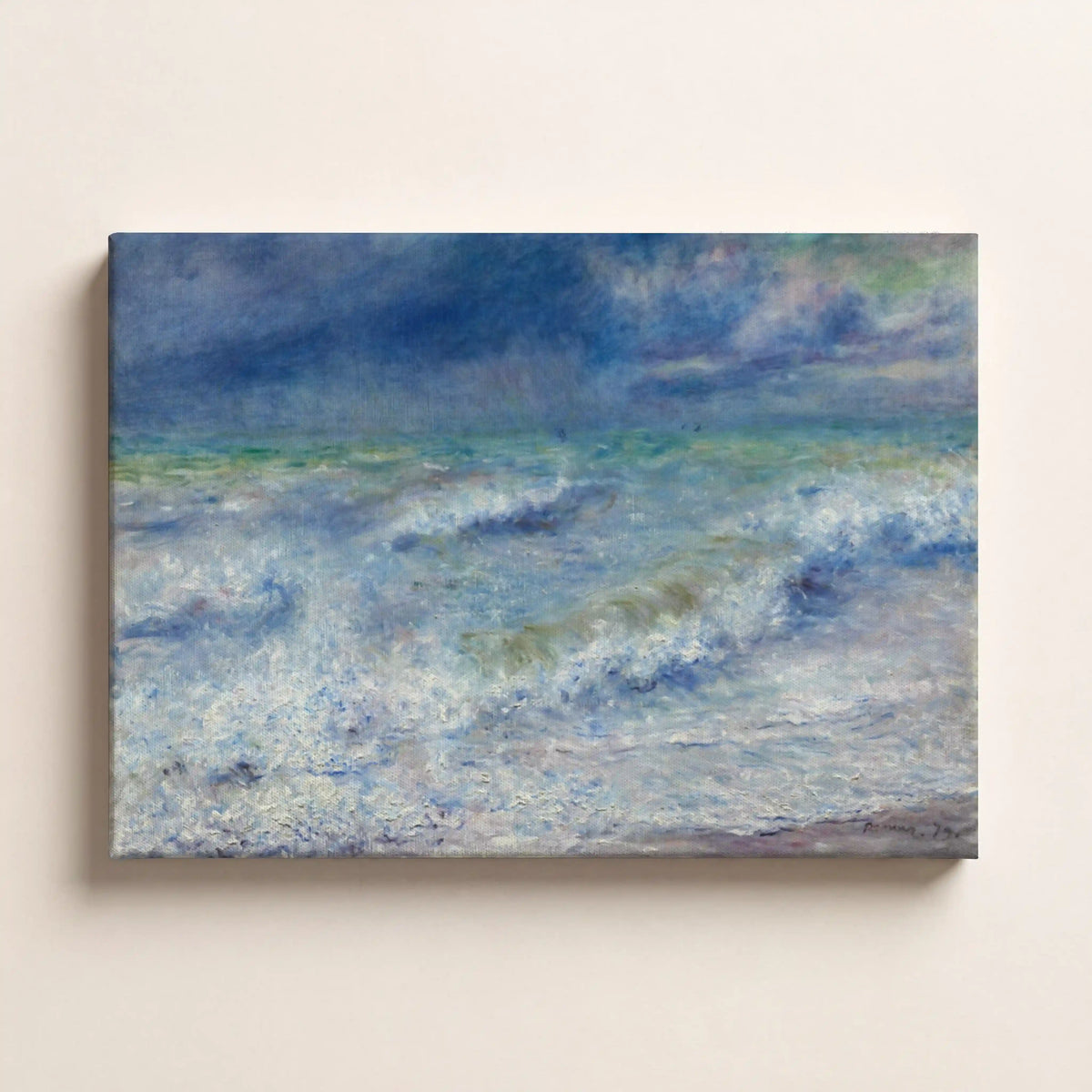 Monet's Stormy Sea Serenity