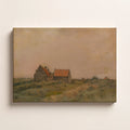 Stone Cottages at Dusk