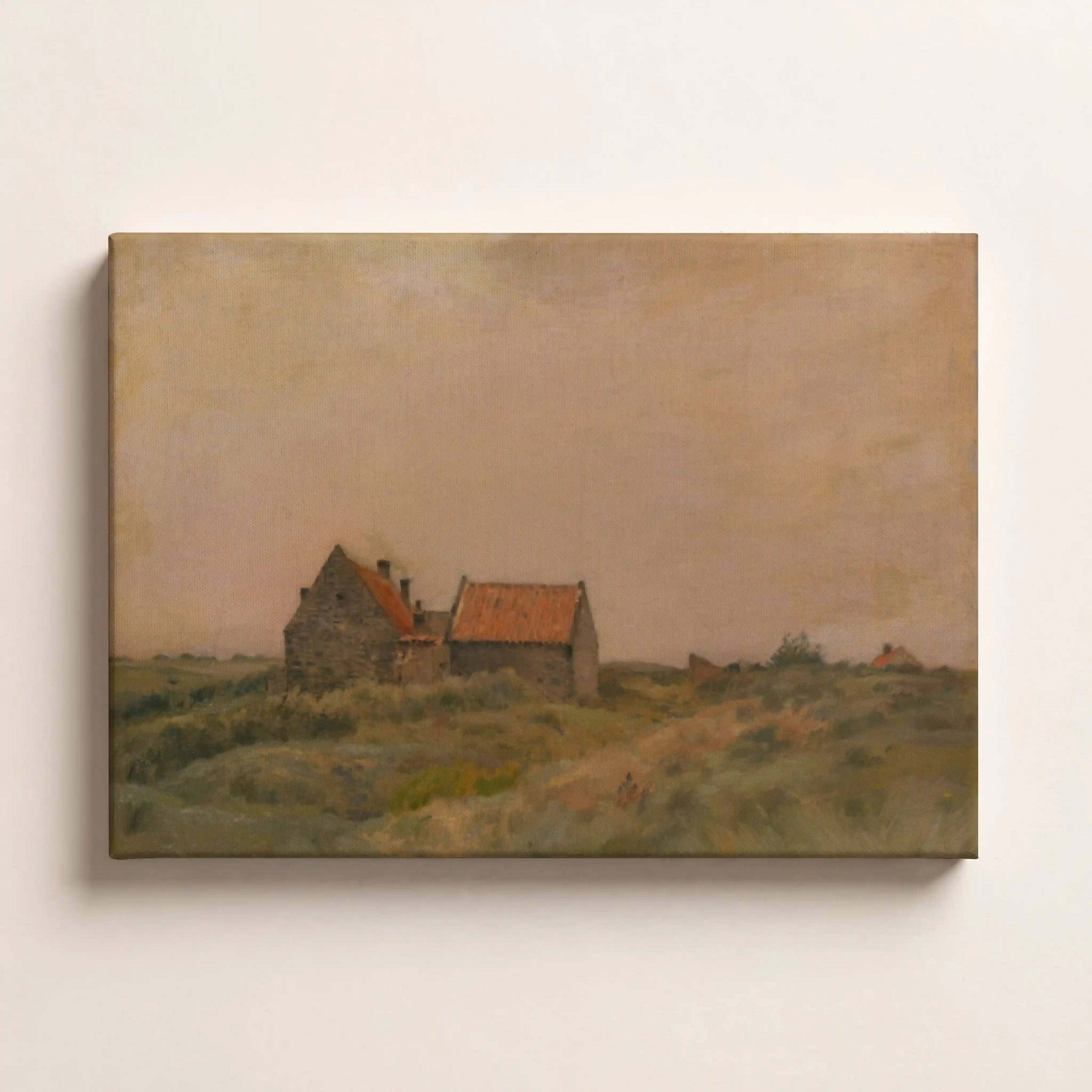 Stone Cottages at Dusk