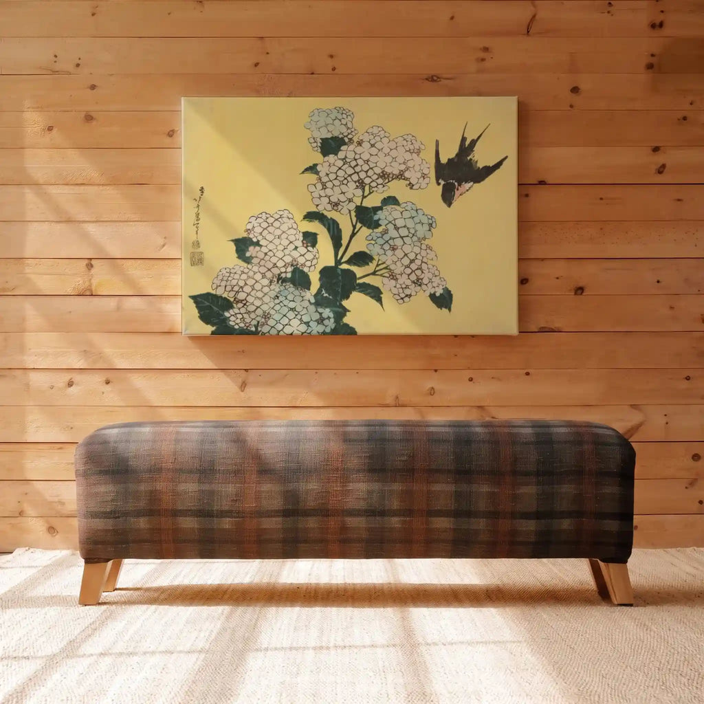 The Hydrangea and Sparrow