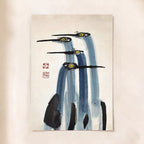 Ink-Wash Herons