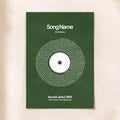 Custom Vinyl Lyrics Print (Evergreen)