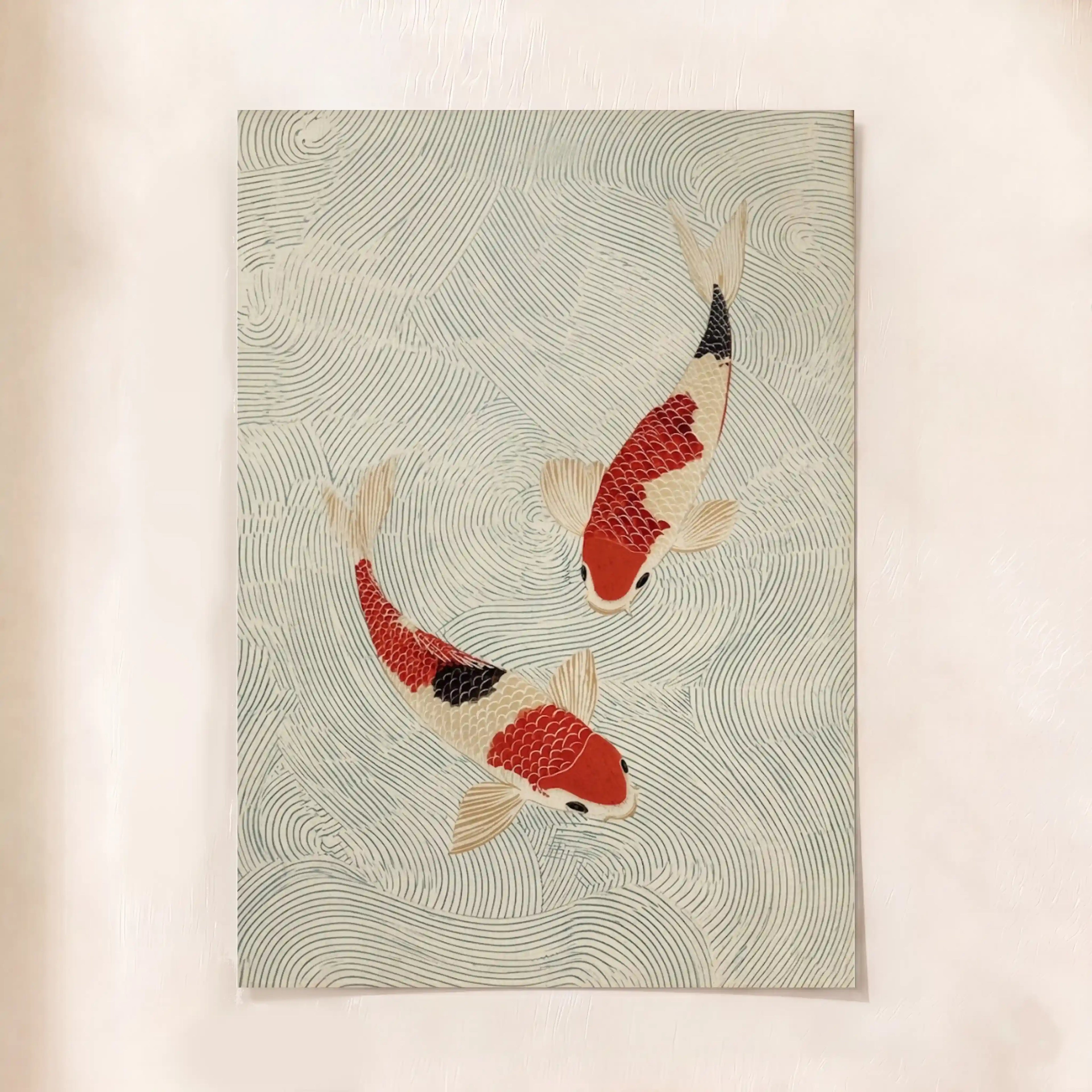 Serene Swimming Koi