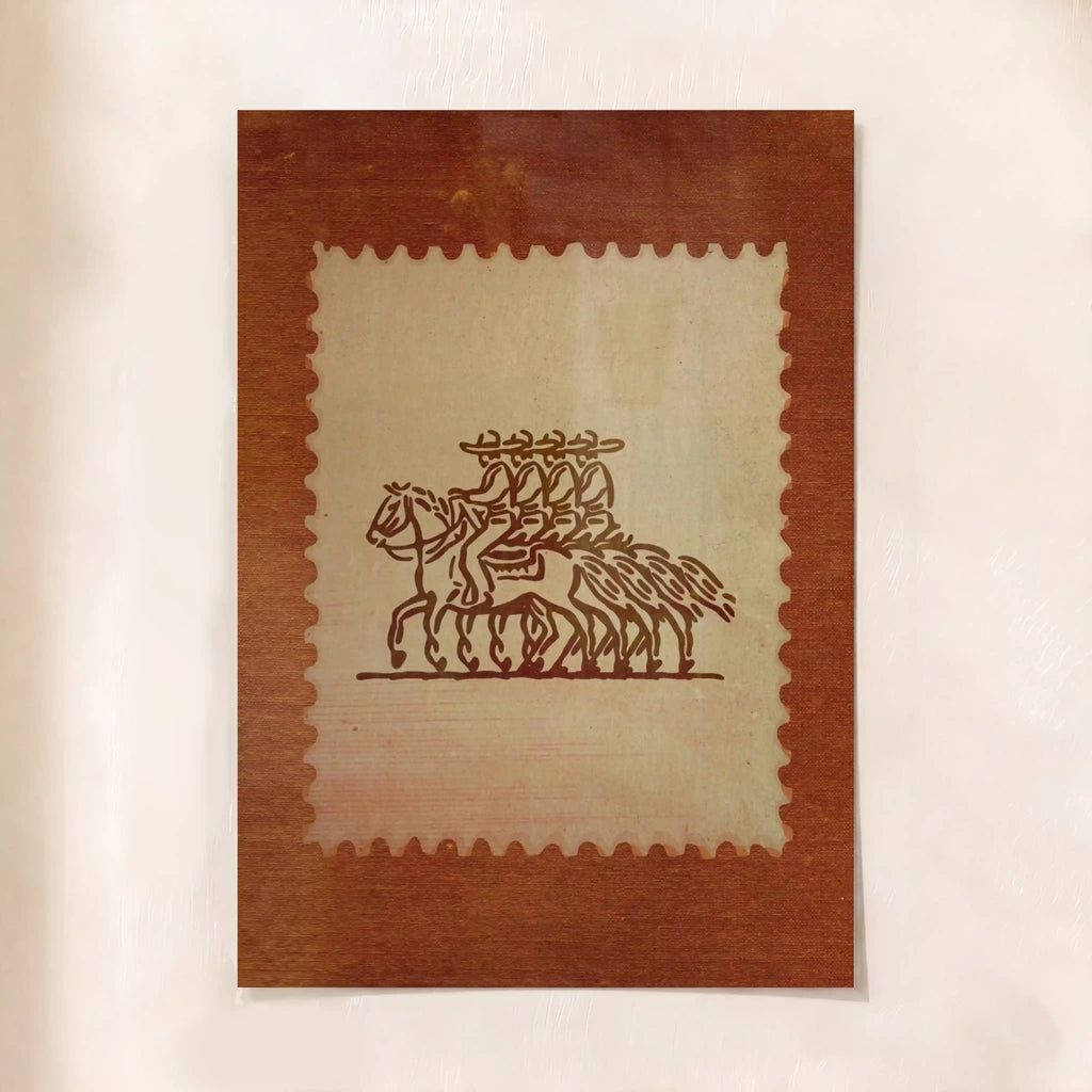 Vintage Horsemen Stamp