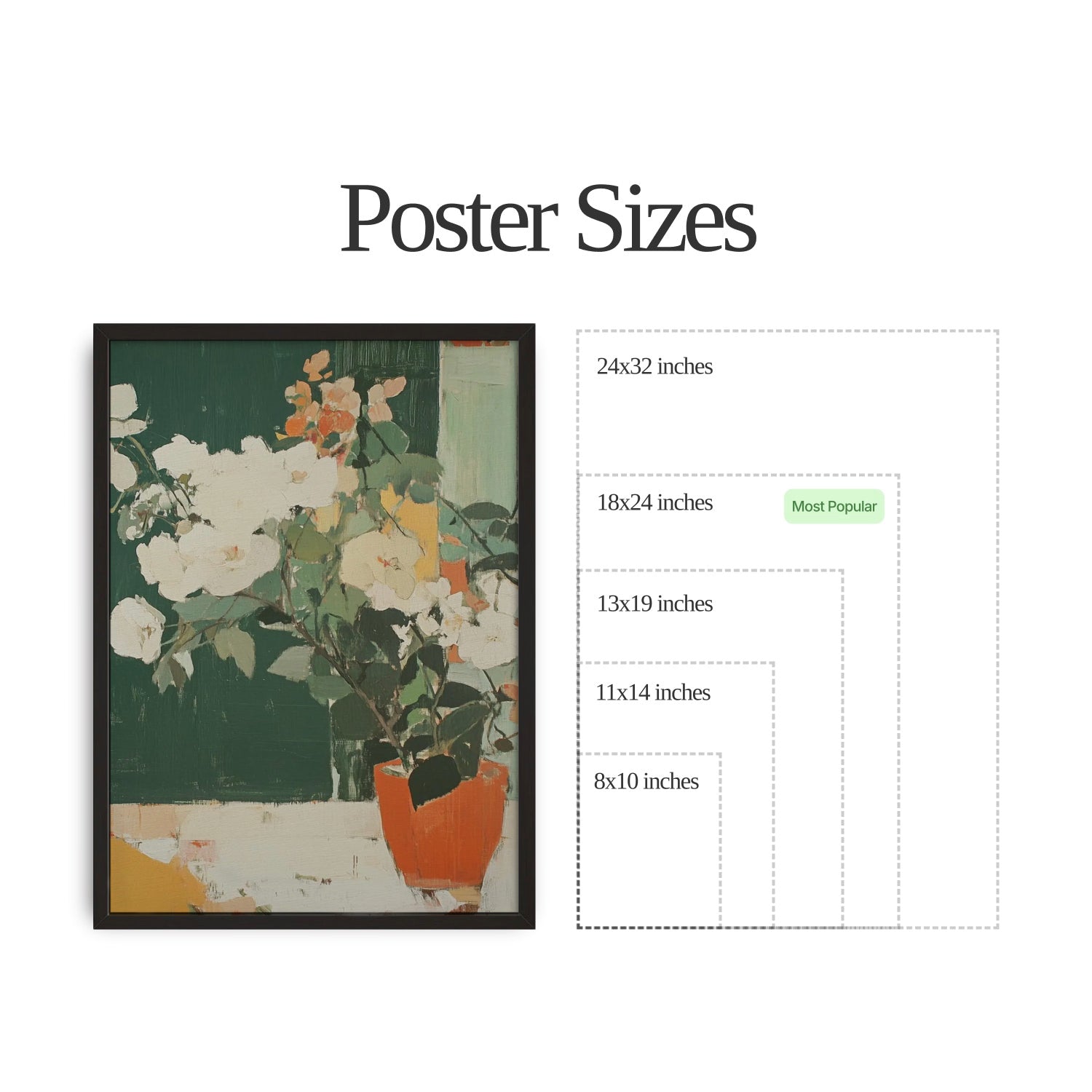 Abstract Floral Vase